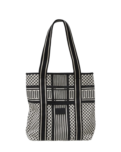 Carmela Canvas 2.0 Tote Taske - Heritage Stripe Black - Lala Berlin